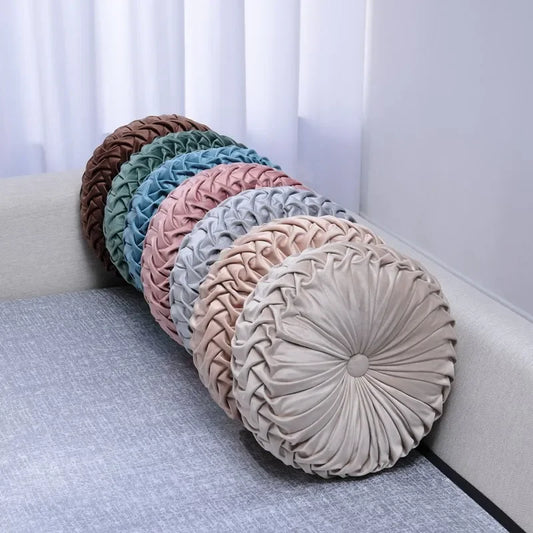 European Style Round Solid Velvet Round Cushion/Pillow