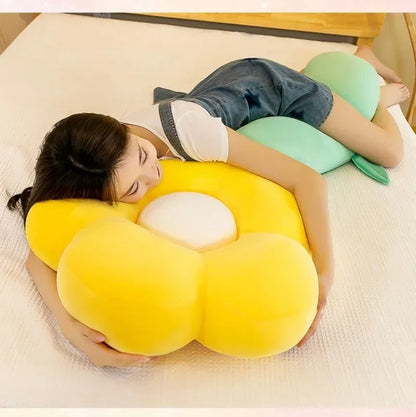 Large Plush Soft Flower Pillow
