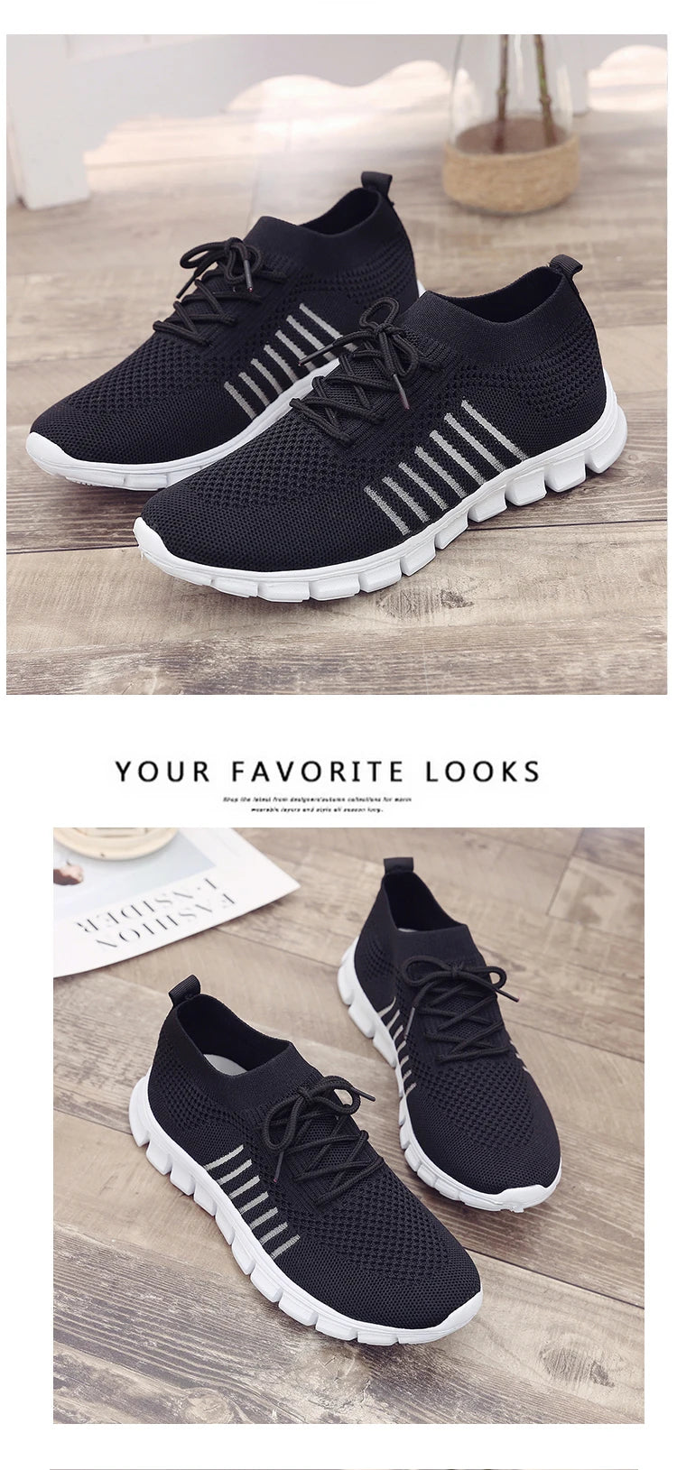 Women Mesh Breathable Shoes Slip onSneakers