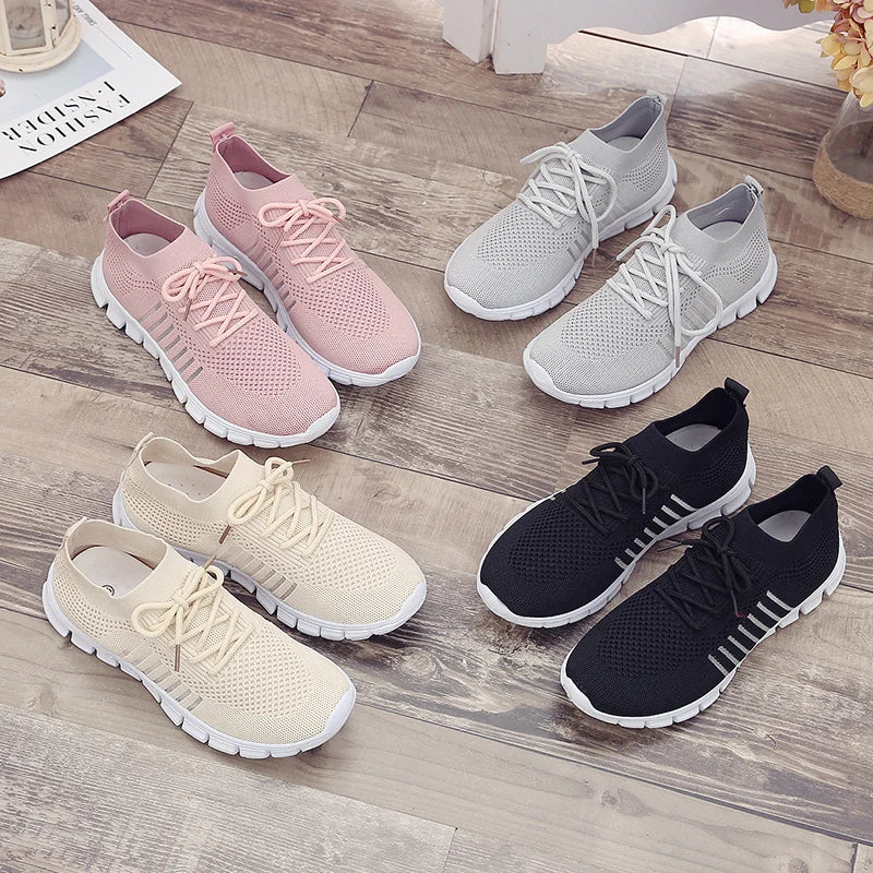 Women Mesh Breathable Shoes Slip onSneakers