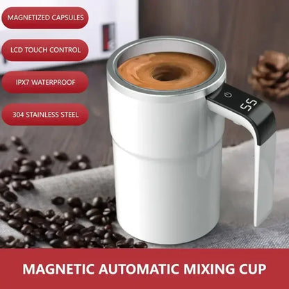 Automatic Self Stirring Magnetic Mug with LCD Screen