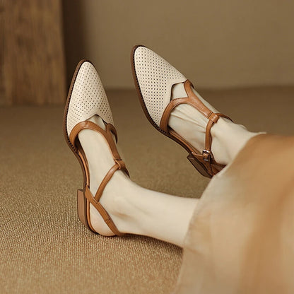 Women's Split Leather Slingback Sandal