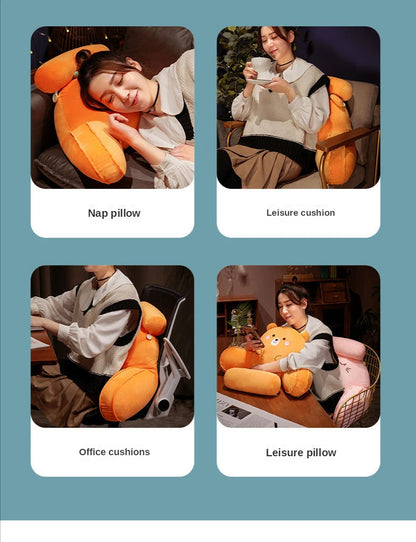 Animal/Food Themed Triangular Reading Pillow