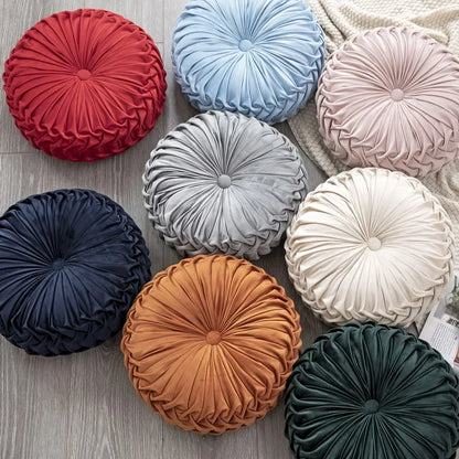 European Style Round Solid Velvet Round Cushion/Pillow