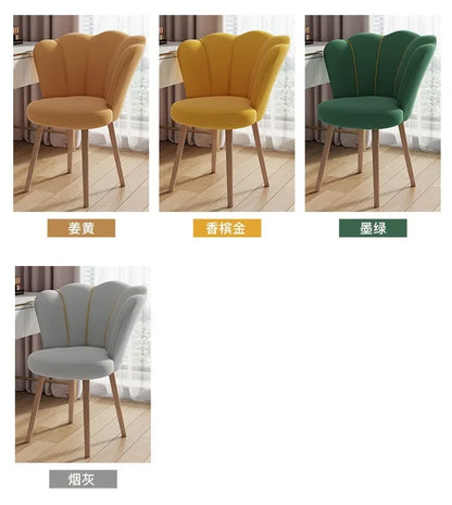 High Back Comfy Makeup/Office Stool Luxury Pouf Nordic Mobile Vanity Chair Design Chaise
