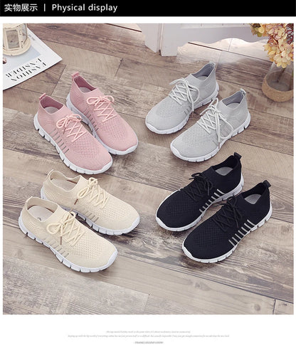 Women Mesh Breathable Shoes Slip onSneakers
