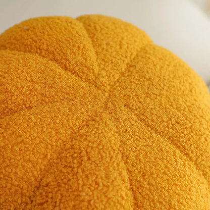 Colorful 3-D Pumpkin Plush Pillow
