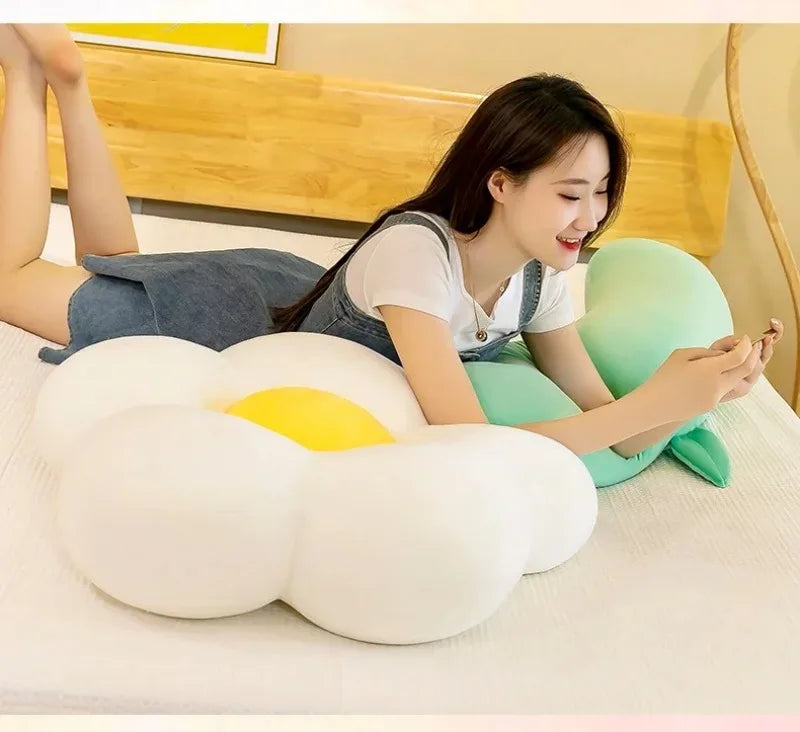 Large Plush Soft Flower Pillow