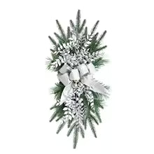 Festive Christmas Stair Garland