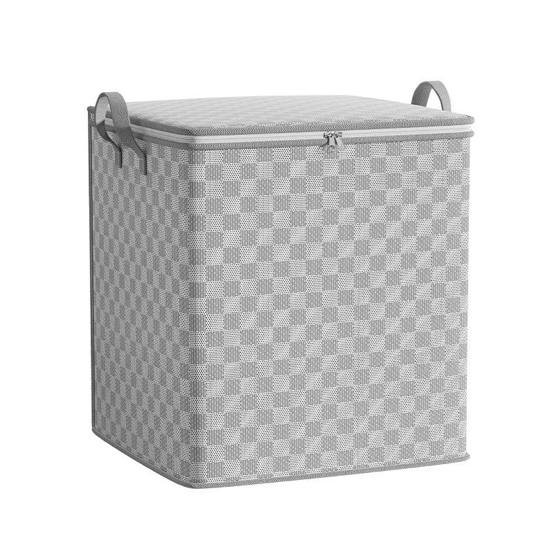 Chessboard Grid Moving Finishing Large Capacity Clothing Storage Bag