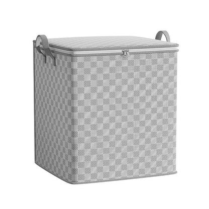 Chessboard Grid Moving Finishing Large Capacity Clothing Storage Bag