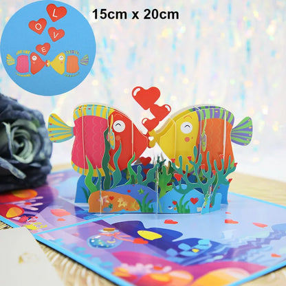 💥Pop of Love 3D Cards💝