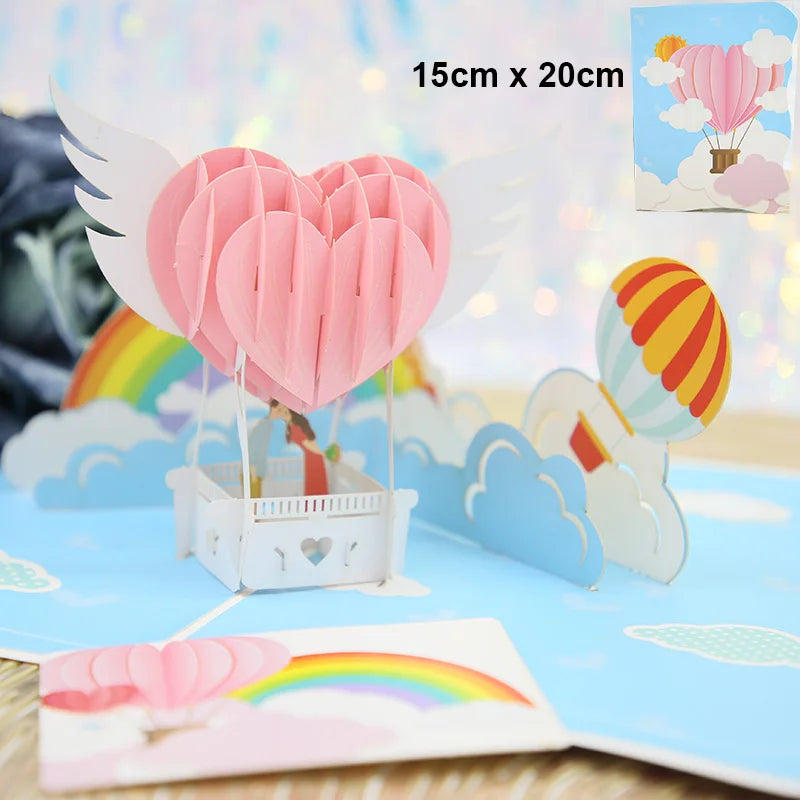 💥Pop of Love 3D Cards💝