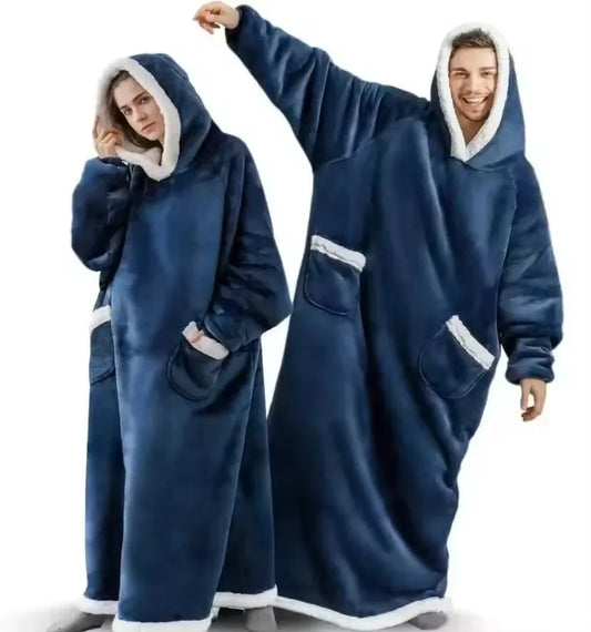 Cozy Giant Flannel Hoodie Blanket