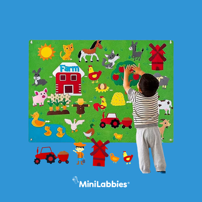 MiniFarm Felt Learning Board