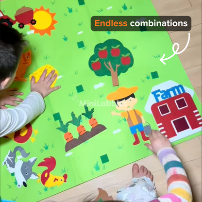 MiniFarm Felt Learning Board