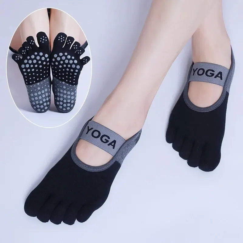 GripFive Breathable Toe Yoga Socks