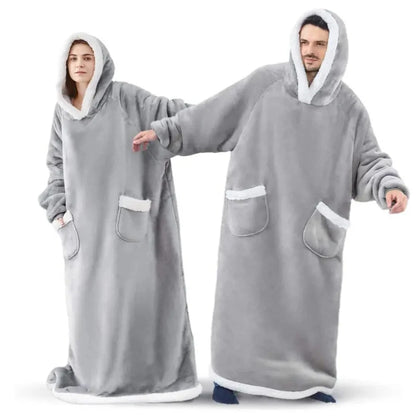 Cozy Giant Flannel Hoodie Blanket