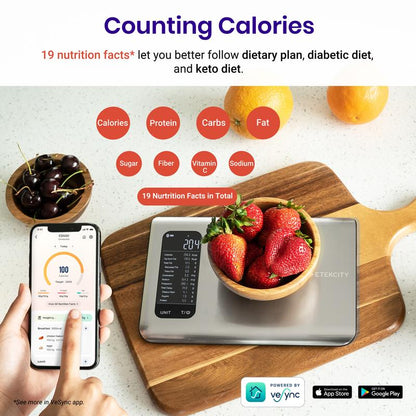 Total Health Tracking Bundle – Magic Nutrition Scale + Digital Body Scale