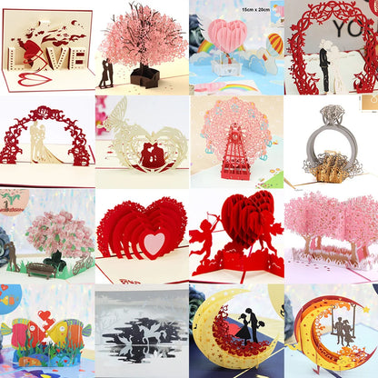💥Pop of Love 3D Cards💝