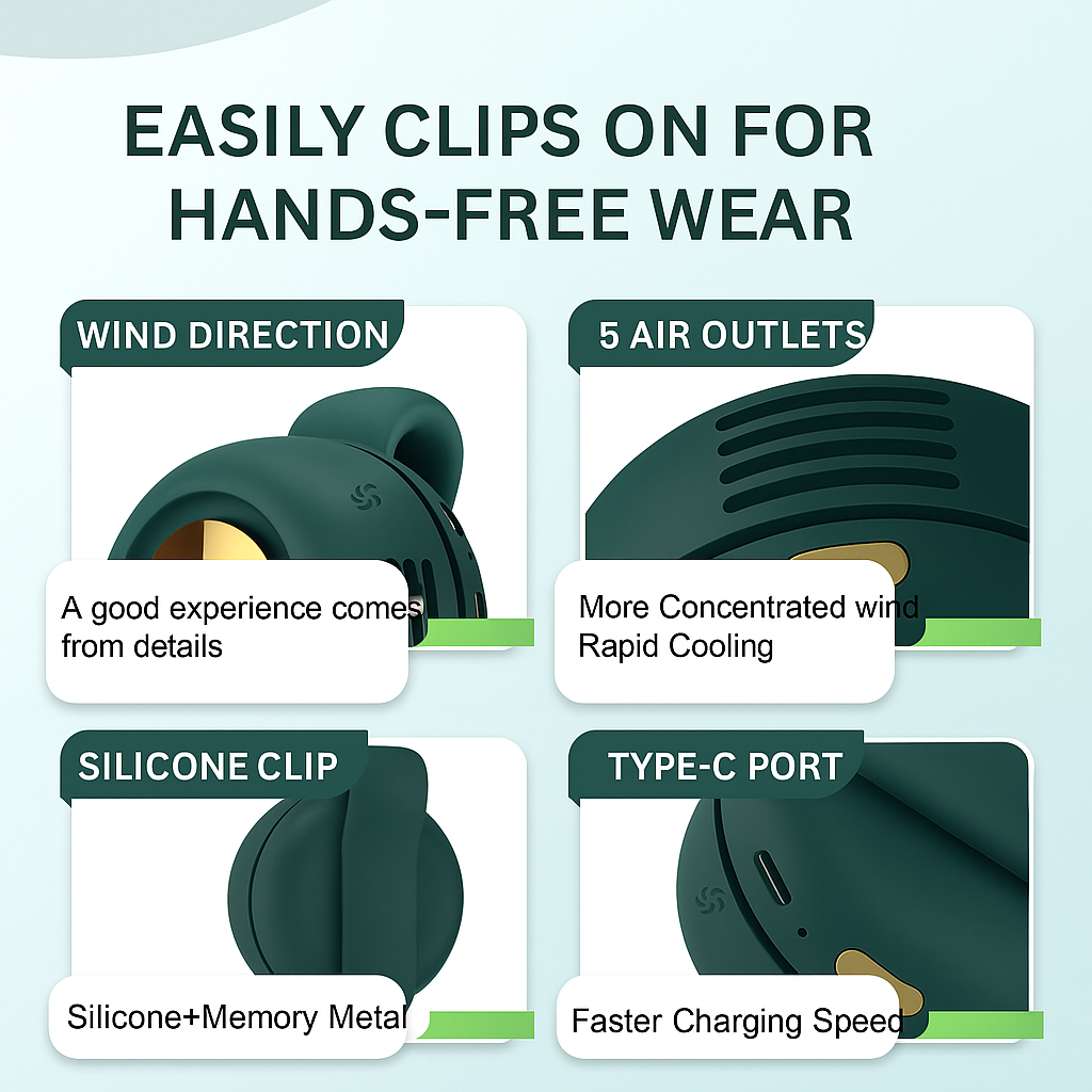 BreezeBuddy Clip Fan