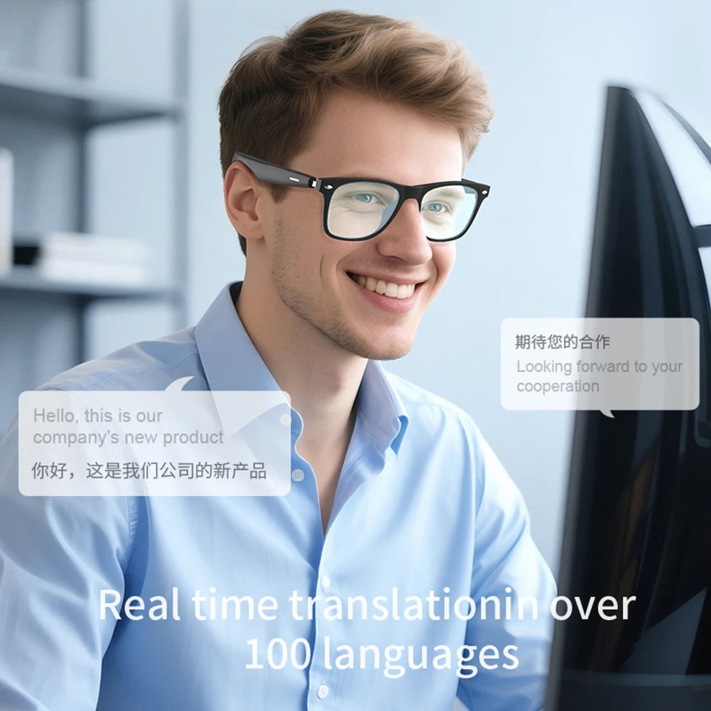 Smart AI Translation Audio Glasses