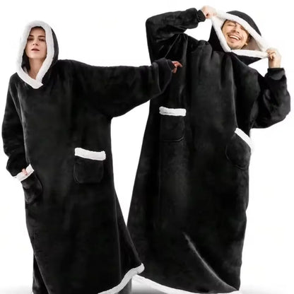 Cozy Giant Flannel Hoodie Blanket