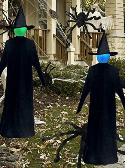 Glowing Faceless Witch Decor