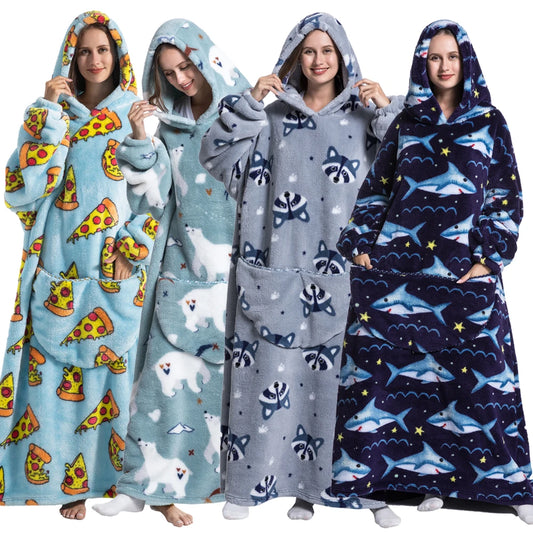 Cozy Wearable Blanket Hoodie