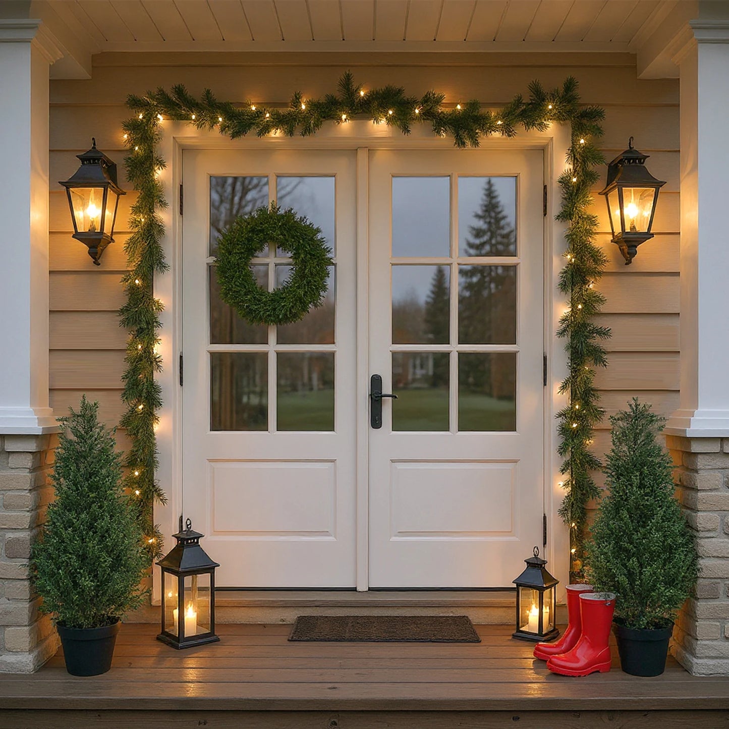 Evergreen Outdoor Cedar Trees