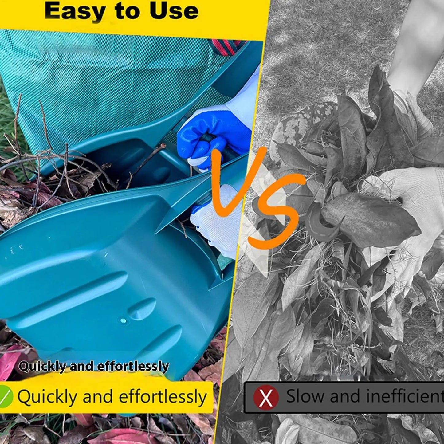 EasyGrab Garden Leaf Scoop Kit