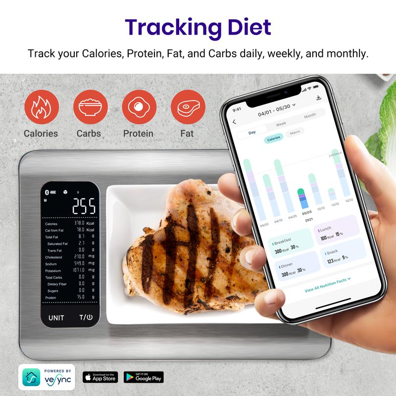 Total Health Tracking Bundle – Magic Nutrition Scale + Digital Body Scale