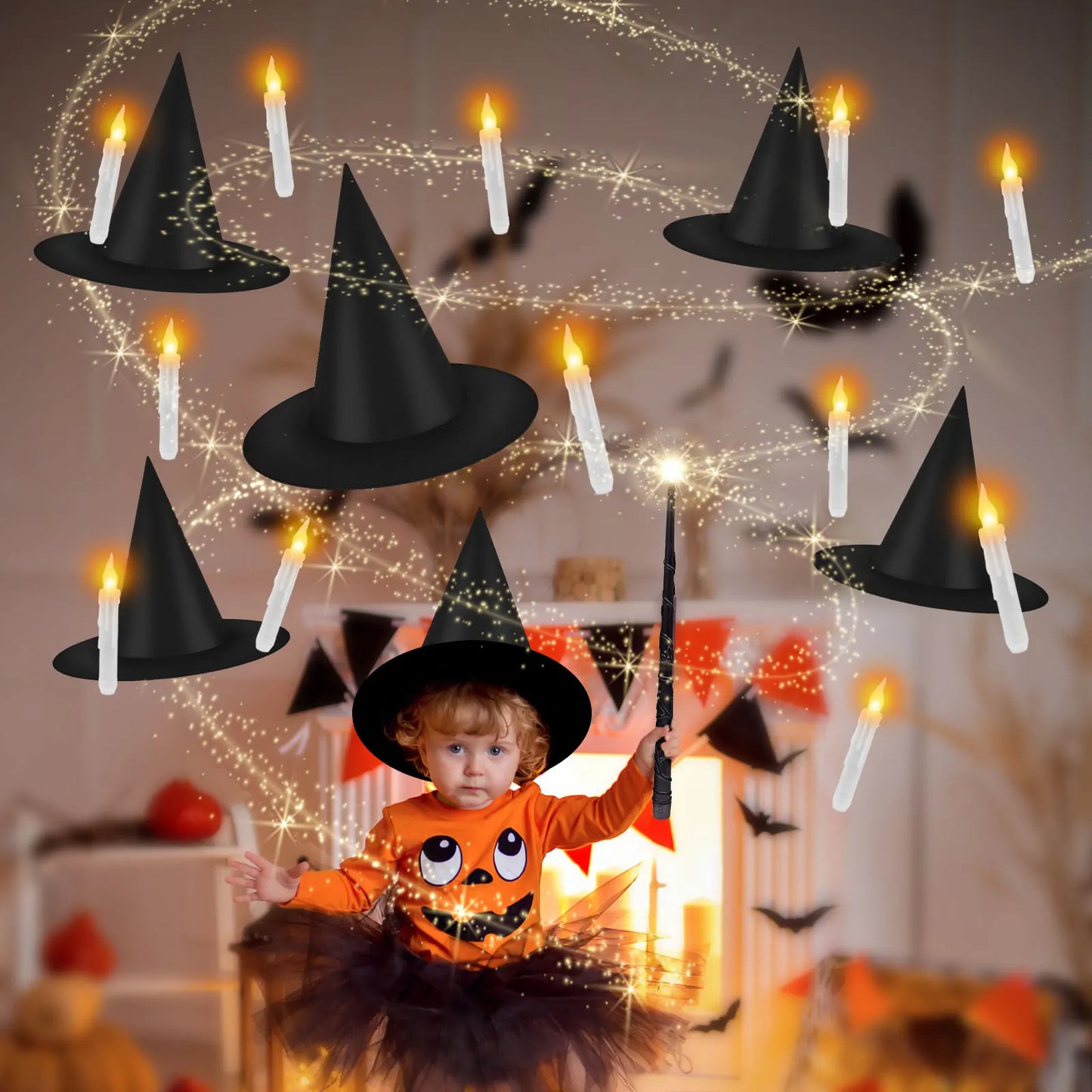 Magical Floating LED Halloween Candles
