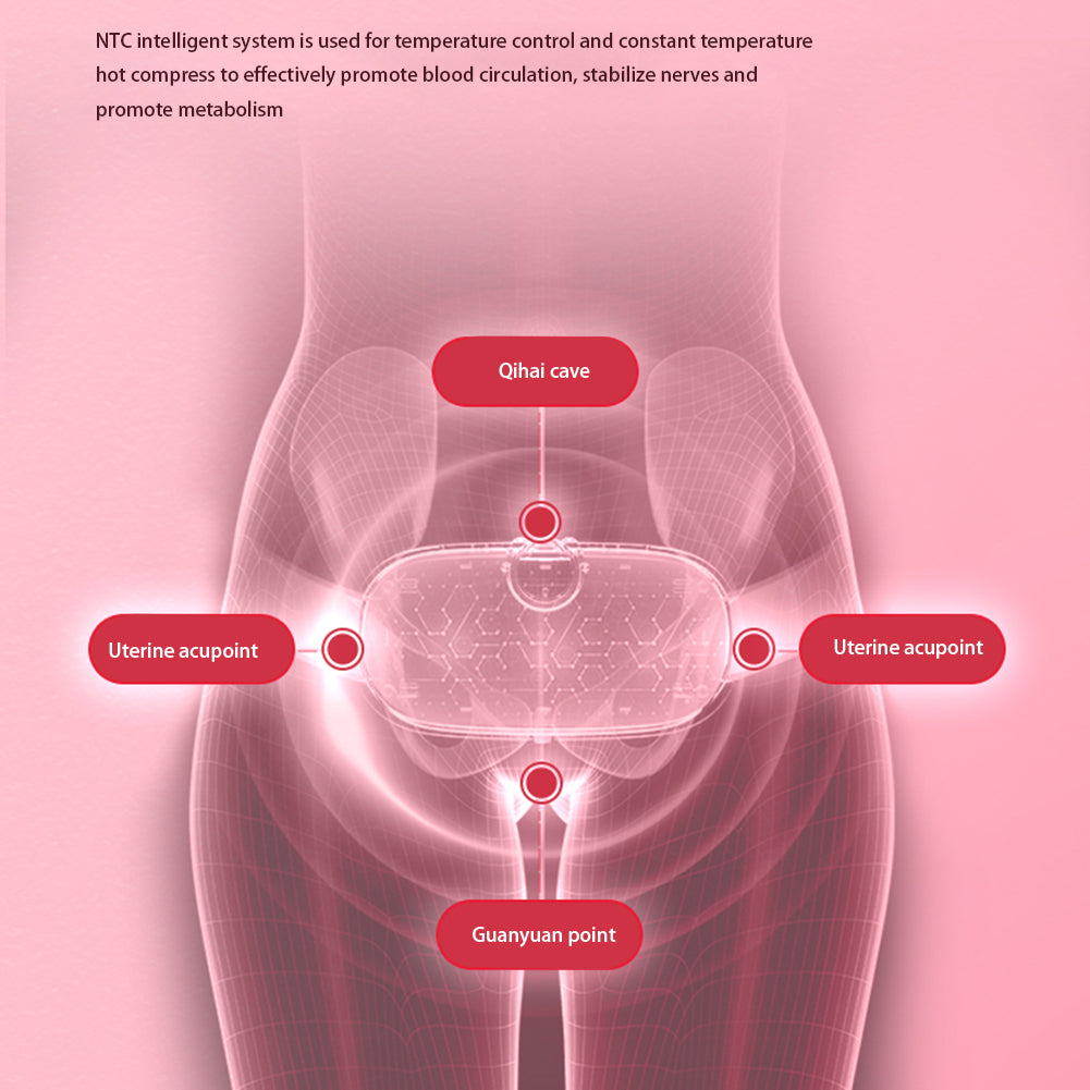Soothing Abdominal Massage Belt with NTC Technology