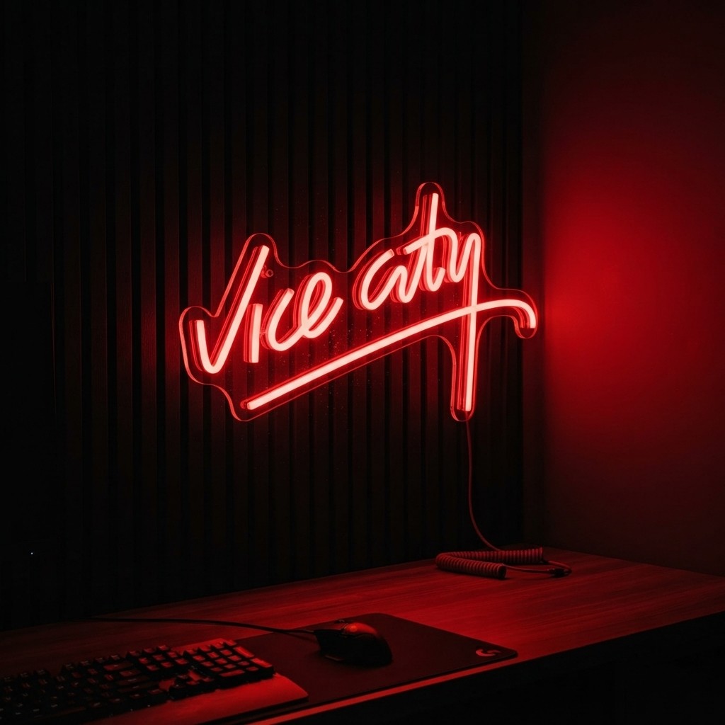 Vice City Neon Gaming Sign