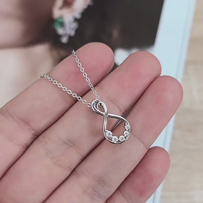 Infinity Love Necklace – 925 Sterling Silver Luxe Edition